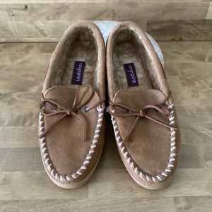 Easyspirit Tan Suede Slipper Moc Size 10 M